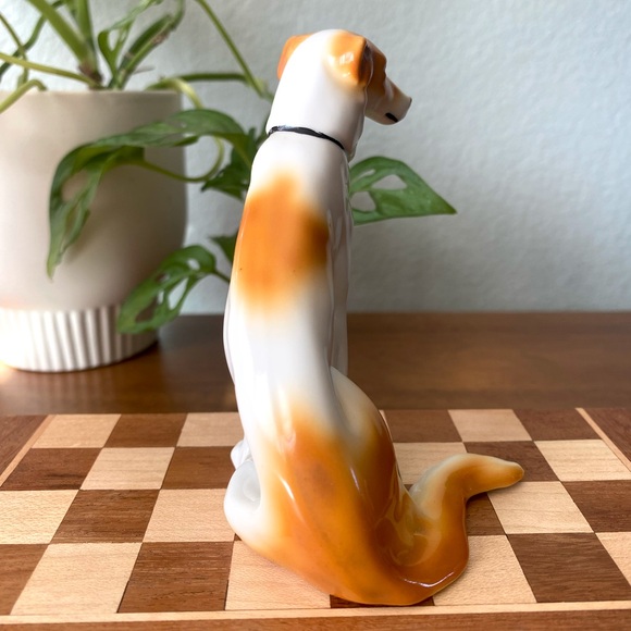 Vintage Fritz Pfeffer Gotha Porcelain Russian Wolfhound Borzoi 4” Whippet dog - Picture 3 of 9